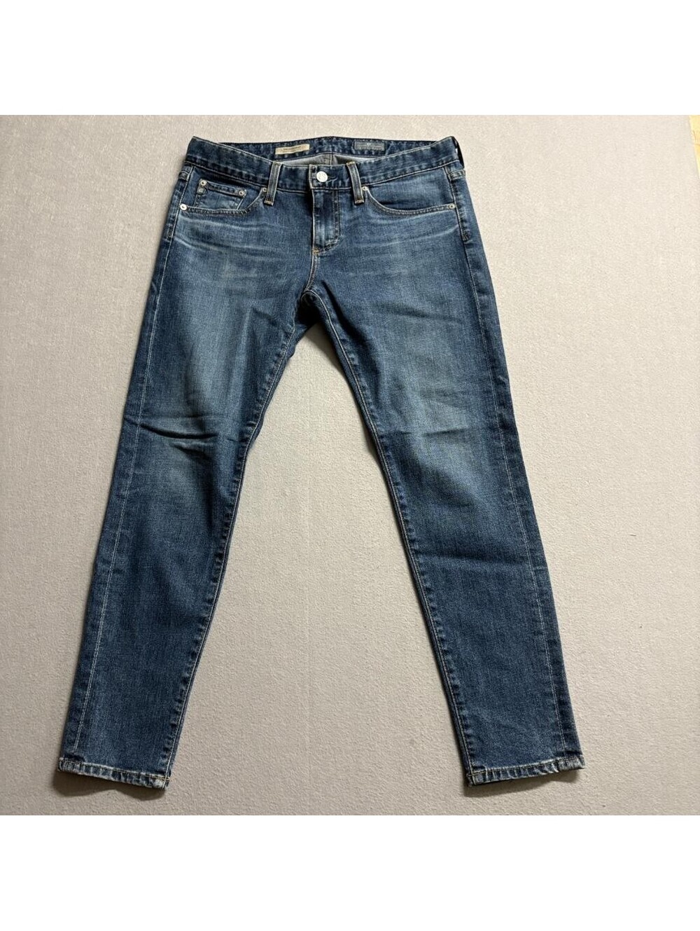 AG Adriano Goldschmied Theory Luxe Nikki Crop Jeans Womens 27 Blue Denim